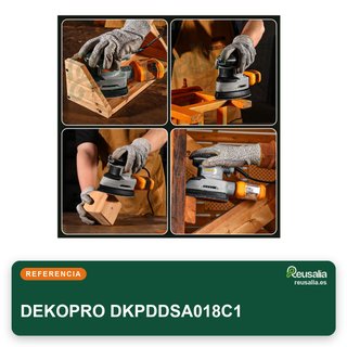 DEKOPRO lijadora eléctrica madera 180W orbital