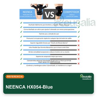 NEENCA Rodillera menisco con gel y muelles
