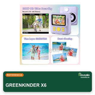 GREENKINDER 32GB Verde cámara instantánea fotos