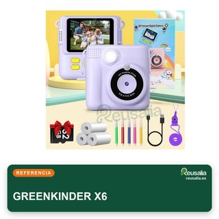 GREENKINDER 32GB Verde cámara instantánea fotos