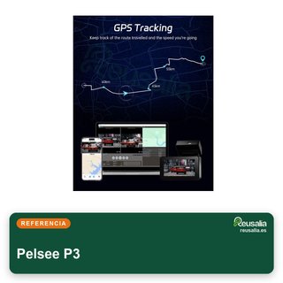Pelsee P3 64GB Cámara coche 4K doble visión