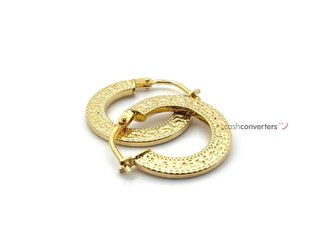 argollas oro 18k