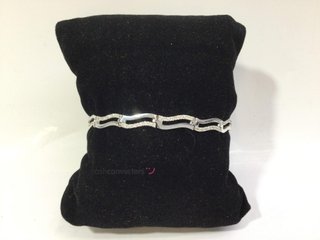 pulsera oro 18k con piedra con circonita