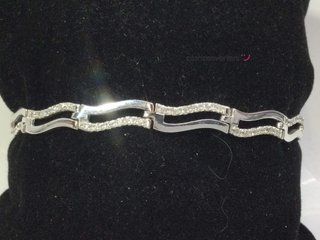 pulsera oro 18k con piedra con circonita