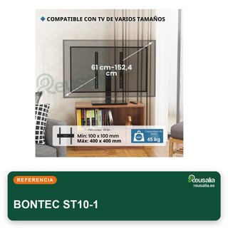 BONTEC soporte pie TV giratorio 24-60"