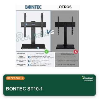 BONTEC soporte pie TV giratorio 24-60"