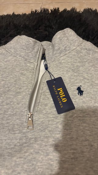 Polo Ralph Lauren Sudadera Media Cremallera Gris