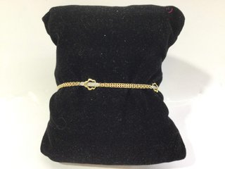 pulsera oro 18k con piedra con circonita