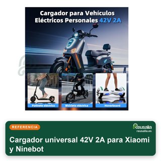 Cargador universal 42V 2A para Xiaomi y Ninebot
