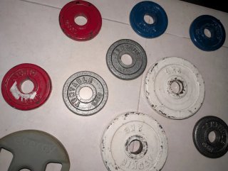 Lote discos mancuernas