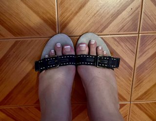 Sandalias ALIMA tacón beige y negro