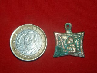 Medalla religiosa Siglo XVIII San Alberto Pontida