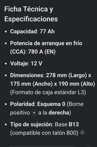 Batería Bosch S5 008 77Ah 12V
