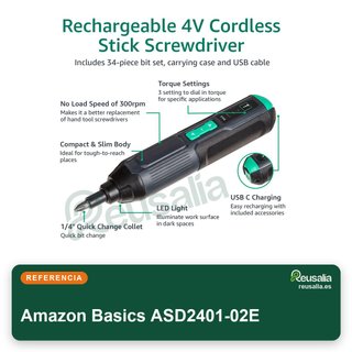 Amazon Basics destornillador eléctrico precisión