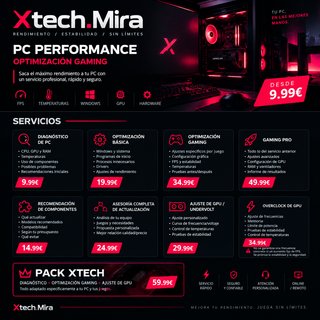 Optimización PC Gaming | Más FPS | Xtech.Mira