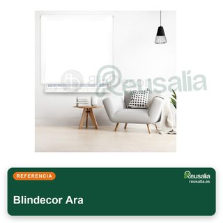 Cortina a rullo Blindecor Ara in poliestere bianco