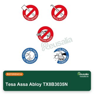Tesa TX8B3035N cilindro seguridad perfil europeo
