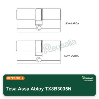 Tesa TX8B3035N cilindro seguridad perfil europeo