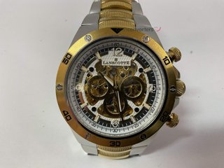 reloj pulsera caballero lanscotte skeleton