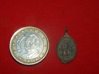 Medalla religiosa devocional S XVII Roma 1 gramo