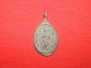 Medalla religiosa devocional S XVII Roma 1 gramo