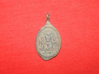 Medalla religiosa devocional S XVII Roma 1 gramo