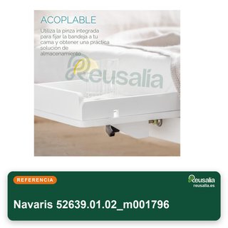 Navaris mesilla noche flotante bambú blanca