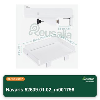Navaris mesilla noche flotante bambú blanca