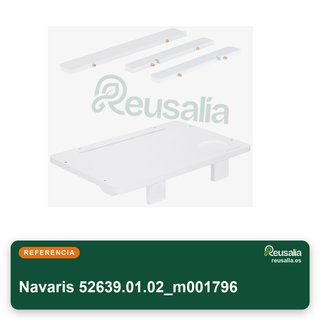 Navaris mesilla noche flotante bambú blanca