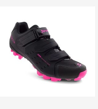 Zapatillas Spiuk Mujer Ciclismo Negro/Rosa