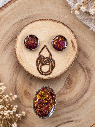 Conjunto Anillo y Pendientes