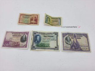 objetos insolitos sin marca lote billetes de peseta