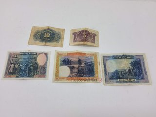 objetos insolitos sin marca lote billetes de peseta