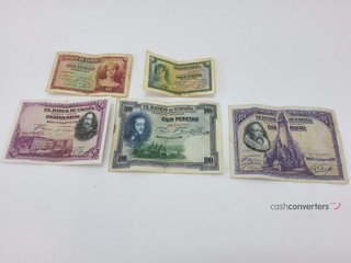 objetos insolitos sin marca lote billetes de peseta