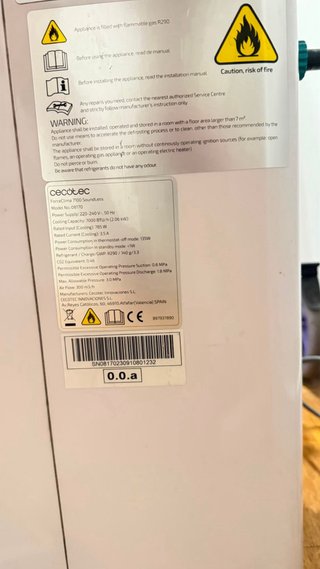 Aire Acondicionado Cecotec ForceClima 7100
