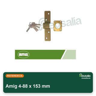 Amig 4-88 x 153 mm cerrojo seguridad acero puertas