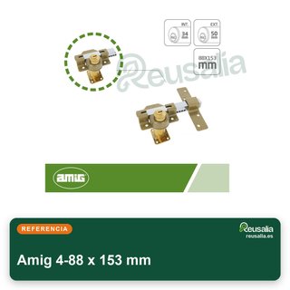Amig 4-88 x 153 mm cerrojo seguridad acero puertas