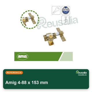 Amig 4-88 x 153 mm cerrojo seguridad acero puertas