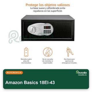 Amazon Basics caja fuerte acero seguridad