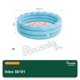 Intex piscina hinchable infantil azul 56191