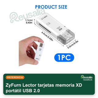 Lector tarjetas memoria XD portátil USB 2.0