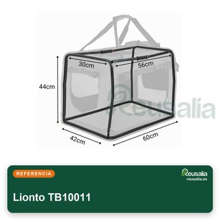 Lionto transportín plegable perros M 60x42x44 cm
