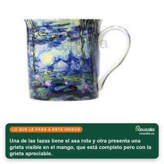 - Juego tazas porcelana inspiración Monet 4