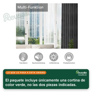 - WOLTU cortinas opacas terciopelo térmicas