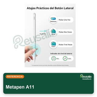 Metapen A11 lápiz táctil para iPad carga rápida
