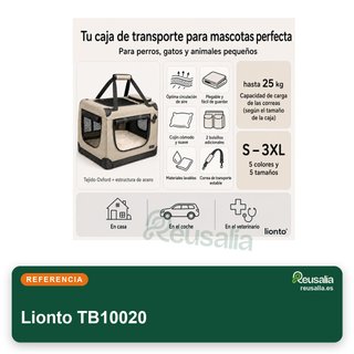 Lionto transportín plegable perros S
