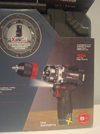 Taladro Percutor Parkside 12V 45Nm