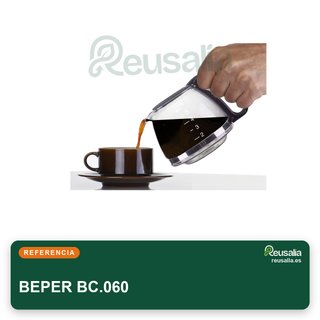BEPER BC.060 cafetera goteo 6 tazas 600ml negra