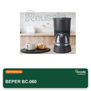 BEPER BC.060 cafetera goteo 6 tazas 600ml negra