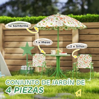Conjunto Mesa y Sillas Jardín Infantil